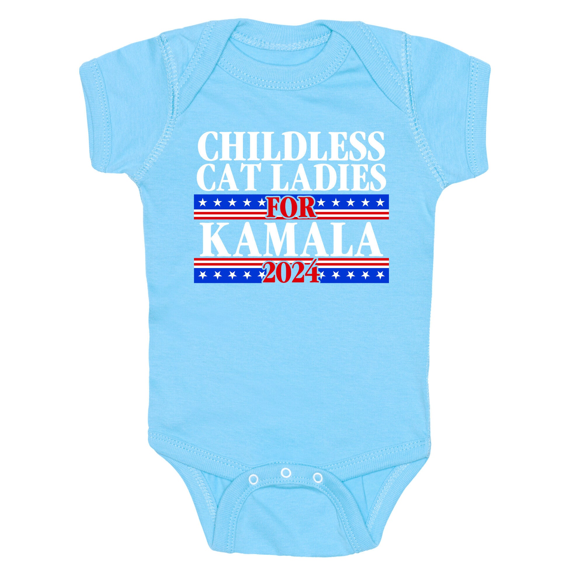 Patriotic Childless Cat Ladies for Kamala Baby One-Piece
